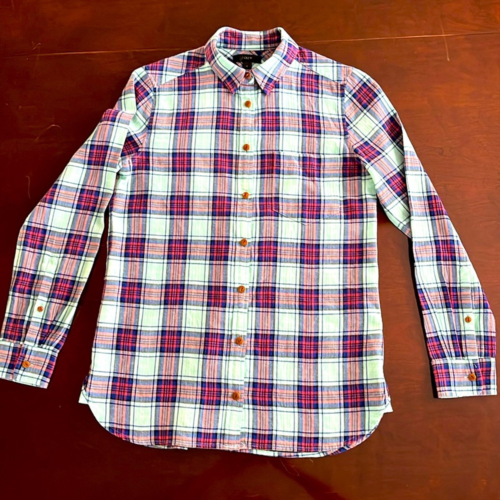 J.Crew Flannel Buttoned Down Plaid Shirt